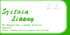 szilvia lippay business card